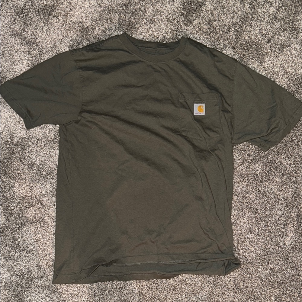 Carhartt Green Short Sleeve Tee Heavyweight Cotton